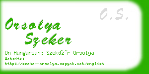 orsolya szeker business card